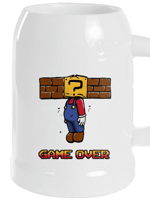 Game over půllitr White