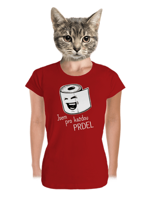 Prdel dámské tričko premium Red Mal