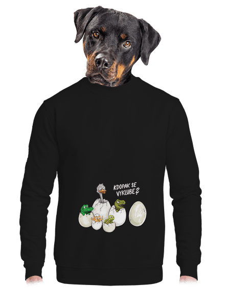 Kdopak se vyklube? unisex mikina bez kapuce Black
