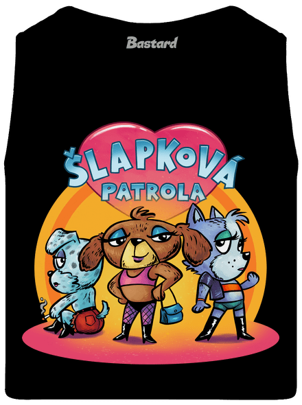 Šlapková patrola pánské tílko Black
