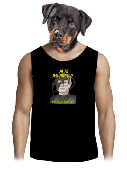 Zamilovaný Borg pánské tílko Black