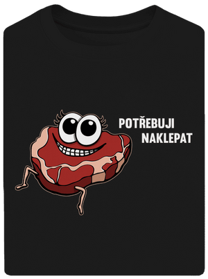 Chceš naklepat? unisex tričko oversized Black