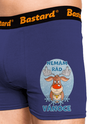 Nemám rád Vánoce boxerky Blue Navy