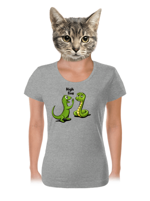 High Five dámské tričko Dark Gray Melange