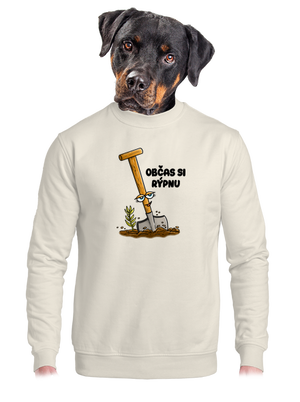 Občas si rýpnu unisex mikina bez kapuce Off White