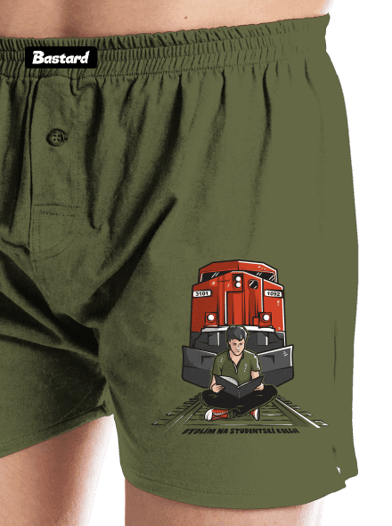 Studentská kolej pánské trenky Khaki