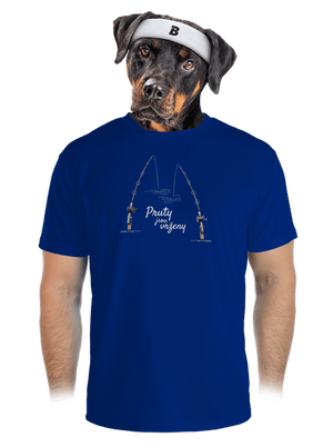 Pruty jsou vrženy pánské sportovní tričko Royal Blue Mal