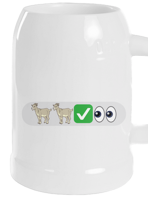 Emoji půllitr White