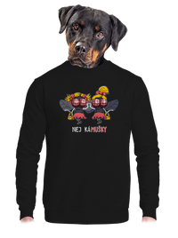 unisex mikina bez kapuce