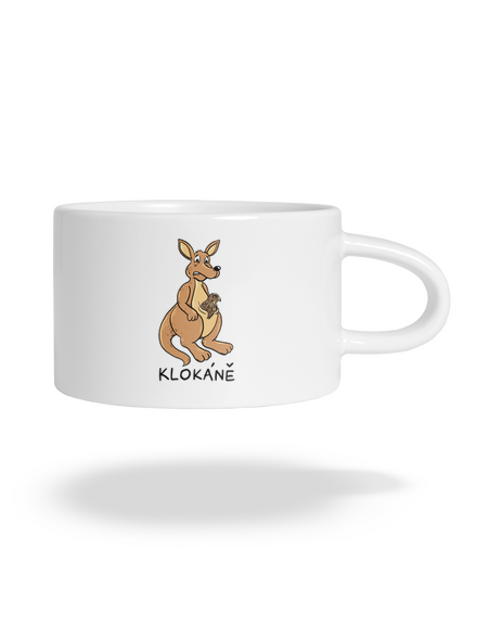 Klokáně hrnek makronka White