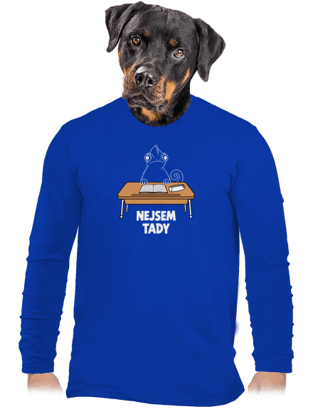 Nejsem tady pánské dlouhý rukáv Royal Blue