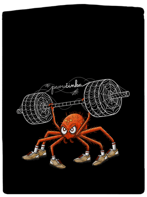 Pavučinka pánská mikina na zip Black