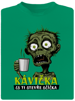 Zombie kávička dětské sportovní tričko Kelly Green Mal