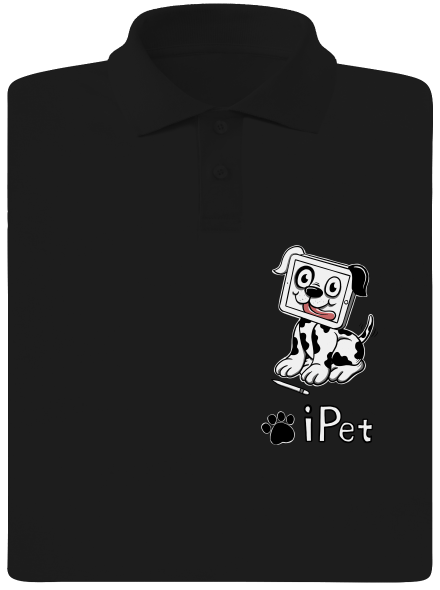iPet pánská polokošile Black