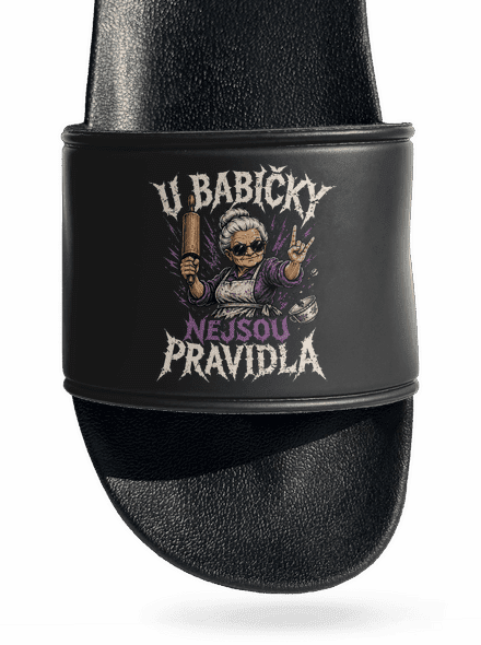 U babičky pantofle Black