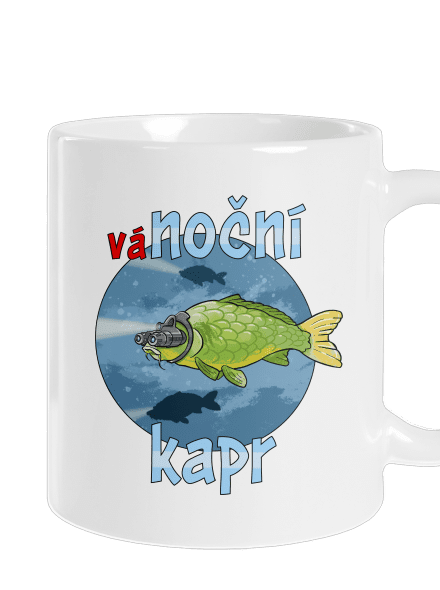 Vánoční kapr klasický hrnek White