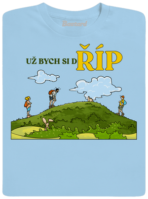 Říp pánské tričko Sky Blue