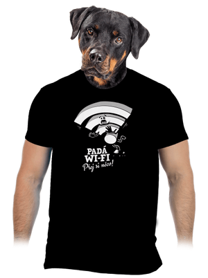 Padá wi-fi pánské tričko Black