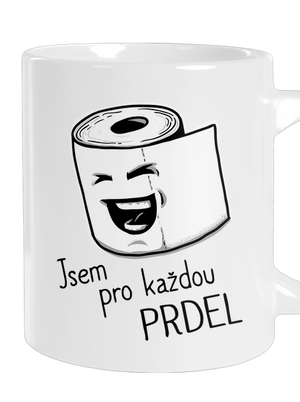 Prdel velký hrnek White