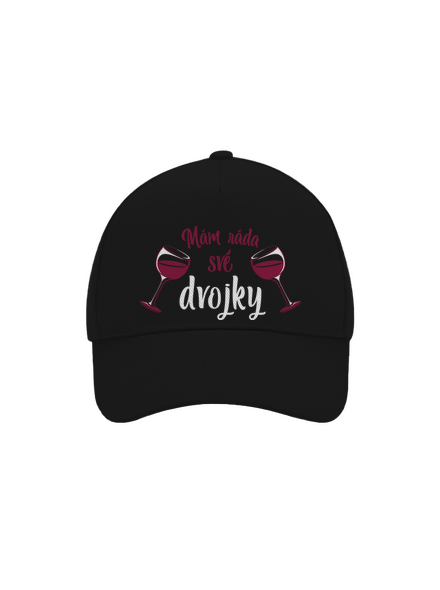 Dvojky kšiltovka baseballka Black