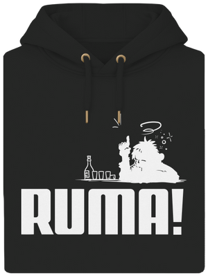 Ruma unisex mikina premium Dark Black