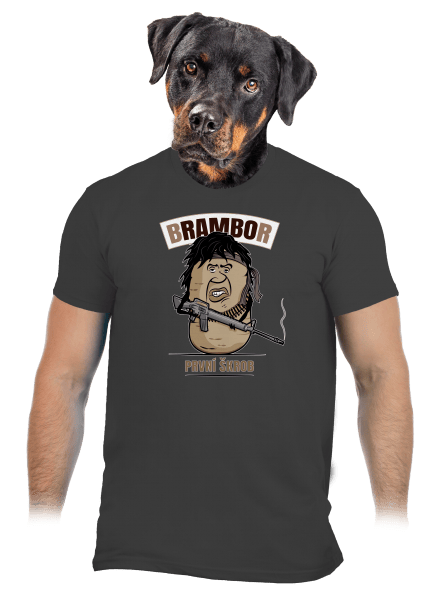 Brambor pánské tričko Dark Grey