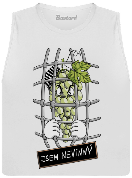 Nevinný Hrozen dámské tílko volné White