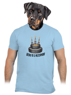 Beru to s rezervou pánské tričko Sky Blue