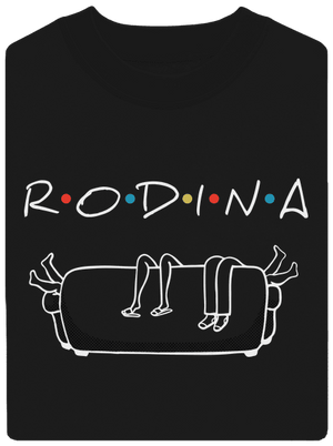 Rodina unisex mikina bez kapuce Black