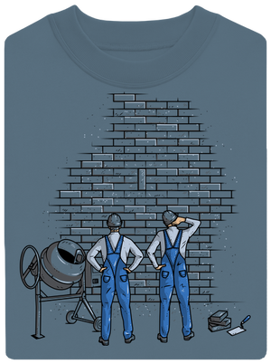 Zedníci unisex mikina bez kapuce Nordic Blue