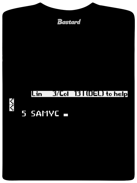 5 Samyc dětské tričko Black