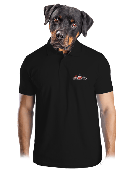 Tři veteráni pánská polokošile Black