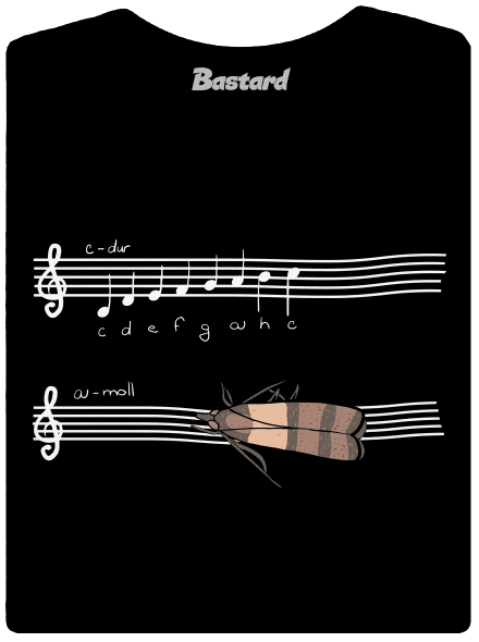 A - moll dámské tričko Black
