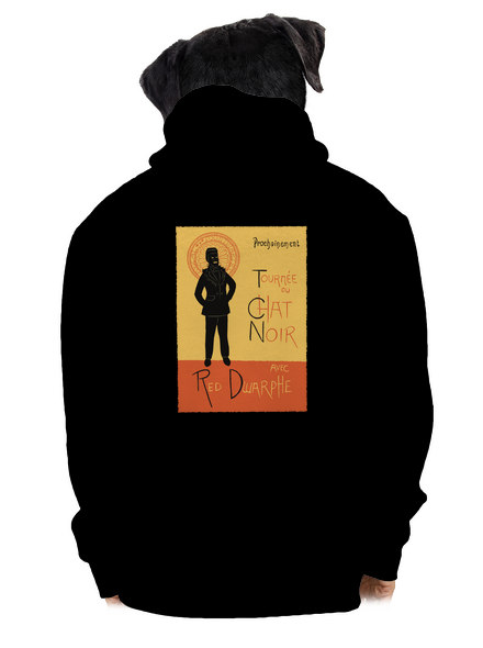 Le Chat Noir pánská mikina na zip Black