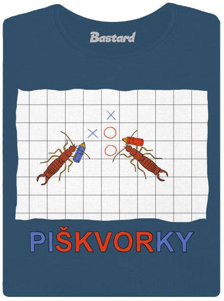 Škvoří piškvorky dámské tričko premium Petrol Blue