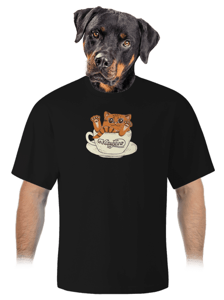 Kapučičíno unisex tričko oversized Black