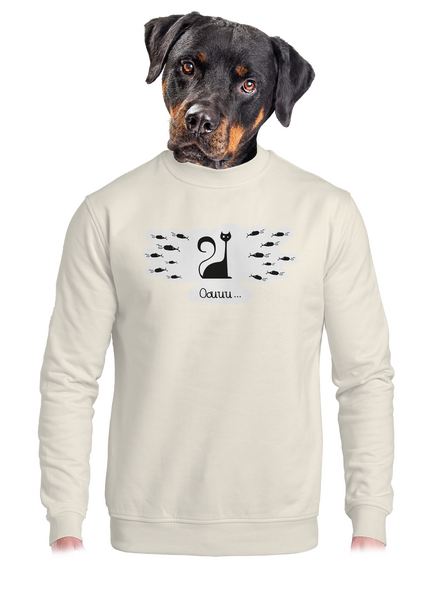 Oouuu unisex mikina bez kapuce Off White