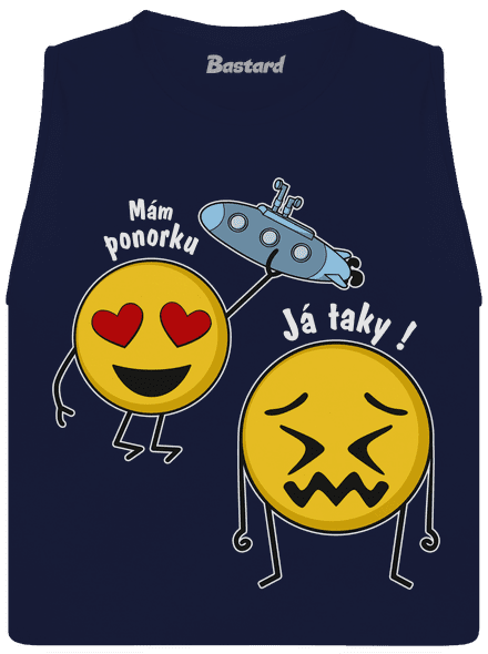 Mám ponorku dámské tílko volné Navy