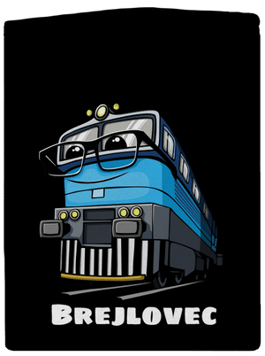 Brejlovec dámská mikina na zip Black