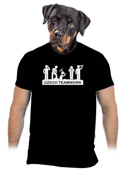 Czech Teamwork pánské tričko Black