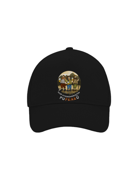 Klub pupeaků kšiltovka baseballka Black
