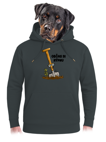 Občas si rýpnu unisex mikina premium Charcoal