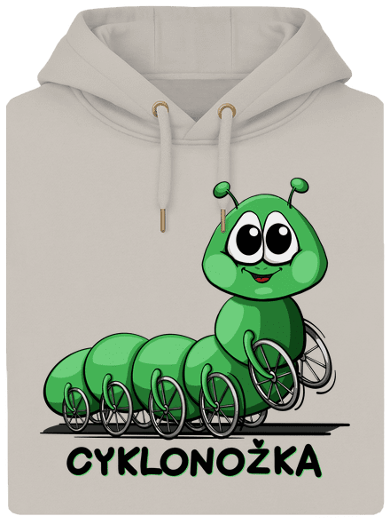 Cyklonožka unisex mikina premium Pastel Macchiato
