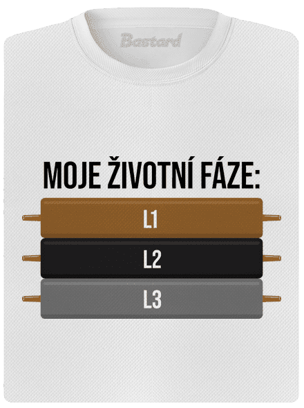 Moje životní fáze dámské sportovní tričko White