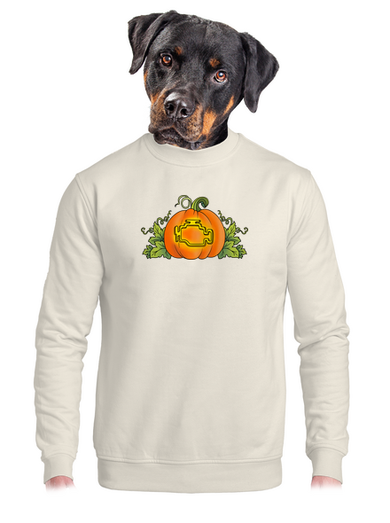 Strašidelný Halloween unisex mikina bez kapuce Off White