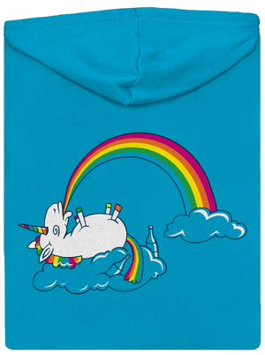 Tajemství duhy dámská mikina na zip Blue Atol