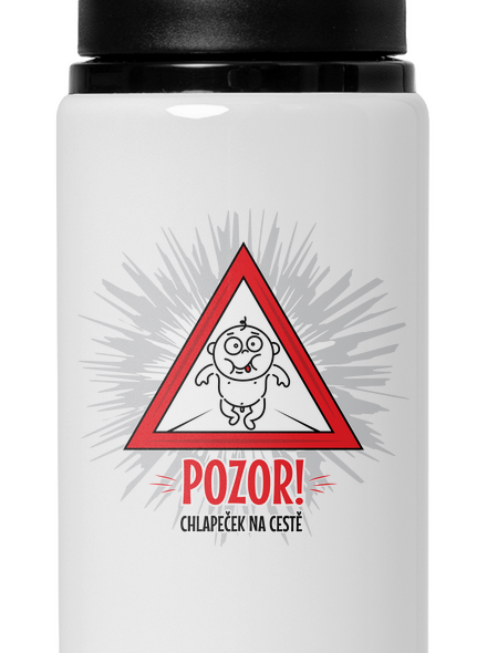 Chlapeček na cestě lahev na vodu White
