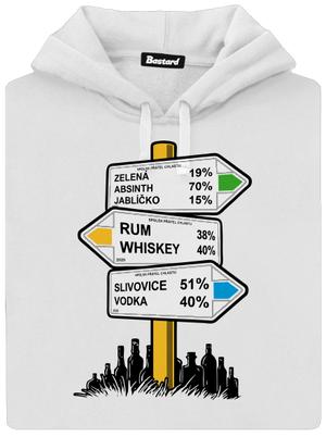 Rozcestník dámská mikina klokanka White