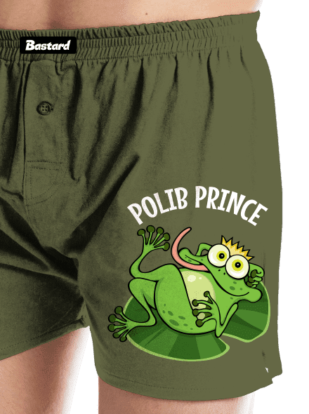 Polib princeznu a prince pánské trenky Khaki