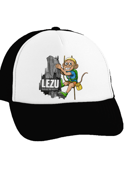 Lezu na nervy kšiltovka truckerka Black cap